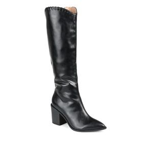 Daria Wide Calf Black Boots